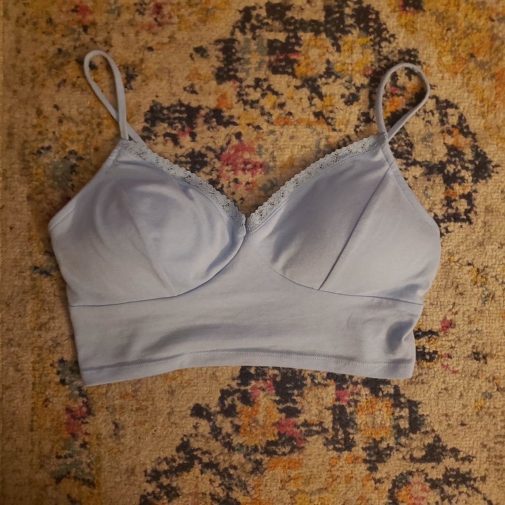 NWOT No Boundaries Light Blue Bralette/Bustier Sz Small(3-5)